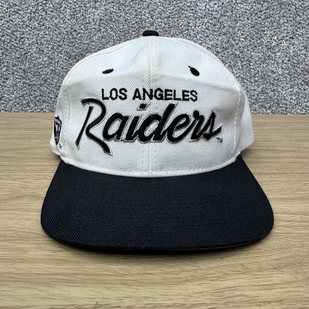 VTG Los Angeles Raiders Football Sports Specialties Script Hat Cap Snapback